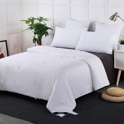 Comforter Duvet Silk Summer Cotton Covered Pure, 100 % Silk Natural Quilt long strand floss ,100% Premium Cotton Fabric Shell,Blanket Luxury